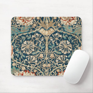 William Morris Antique Honeysuckle Floral Mouse Mat