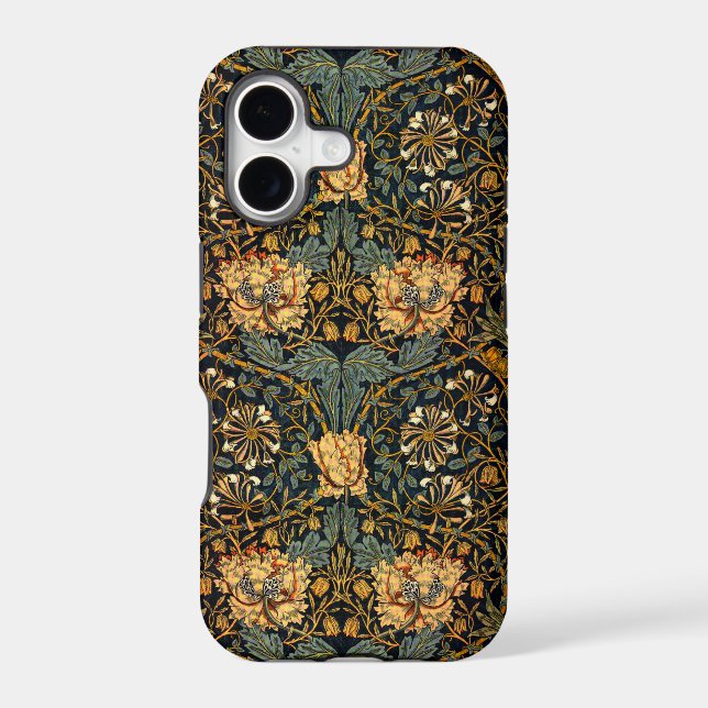 William Morris Antique Honeysuckle Floral Pattern (Back)
