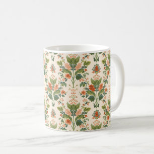 William Morris Antique Honeysuckle Floral Pattern Coffee Mug