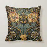 William Morris Antique Honeysuckle Floral Pattern Cushion<br><div class="desc">This is a digitally enhanced print derived from an antique 1900 Honeysuckle floral textile pattern designed by William Morris. William Morris was a Victorian era poet, novelist, textile designer and an important figure of the British Arts and Crafts Movement. His designs had a mediaeval-inspired aesthetic and respect for hand-craftsmanship and...</div>