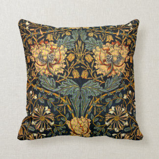 William Morris Antique Honeysuckle Floral Pattern Cushion