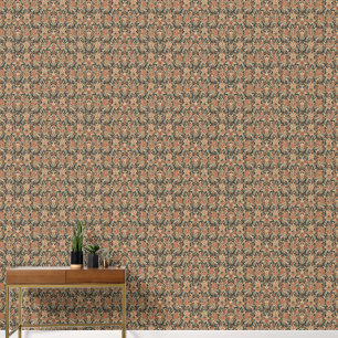 William Morris Antique Honeysuckle Floral Pattern Wallpaper