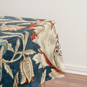 William Morris Antique Honeysuckle Floral Tablecloth