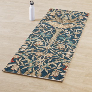 William Morris Antique Honeysuckle Floral Yoga Mat