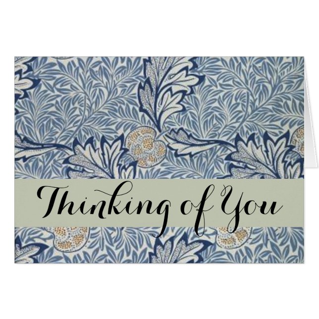 William Morris Apple Flower Floral Design (Front Horizontal)