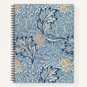 William Morris Apple Flower Floral Design Notebook