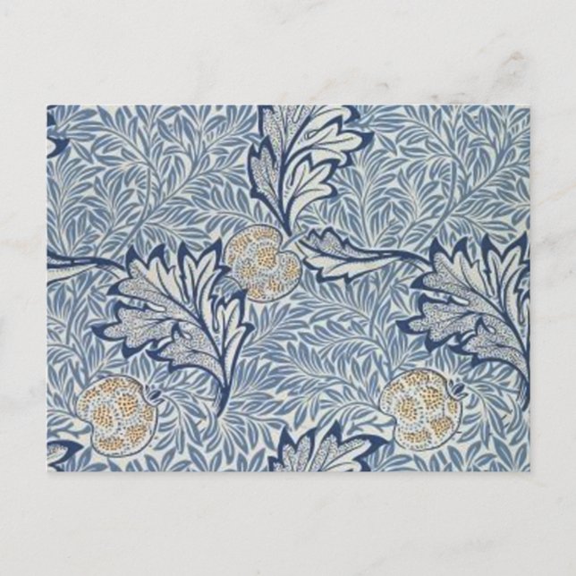 William Morris Apple Flower Floral Design Postcard (Front)