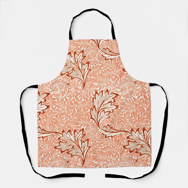 William Morris Apple Vintage Botanical Pattern Apron (Front)