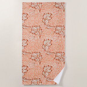 William Morris Apple Vintage Botanical Pattern Beach Towel
