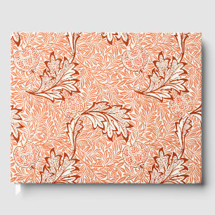 William Morris Apple Vintage Botanical Pattern Guest Book