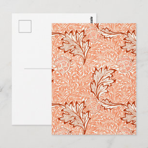 William Morris Apple Vintage Botanical Pattern Postcard