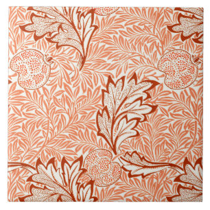 William Morris Apple Vintage Botanical Pattern Tile