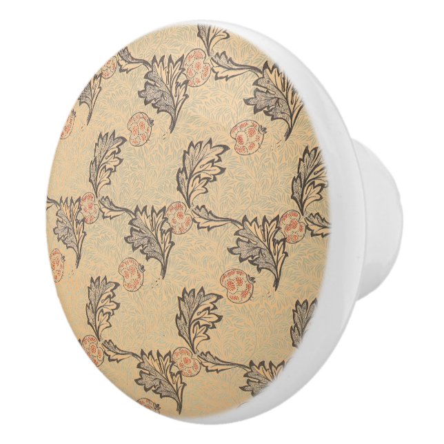 William * Morris  Apples and Foliage Ceramic Knob (Right)