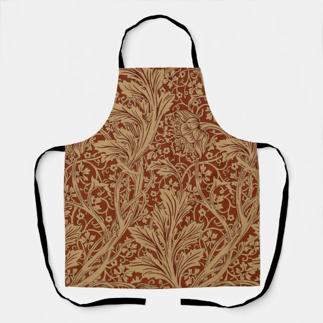 William Morris Arcadia Floral Garden Flower Classi Apron (Front)