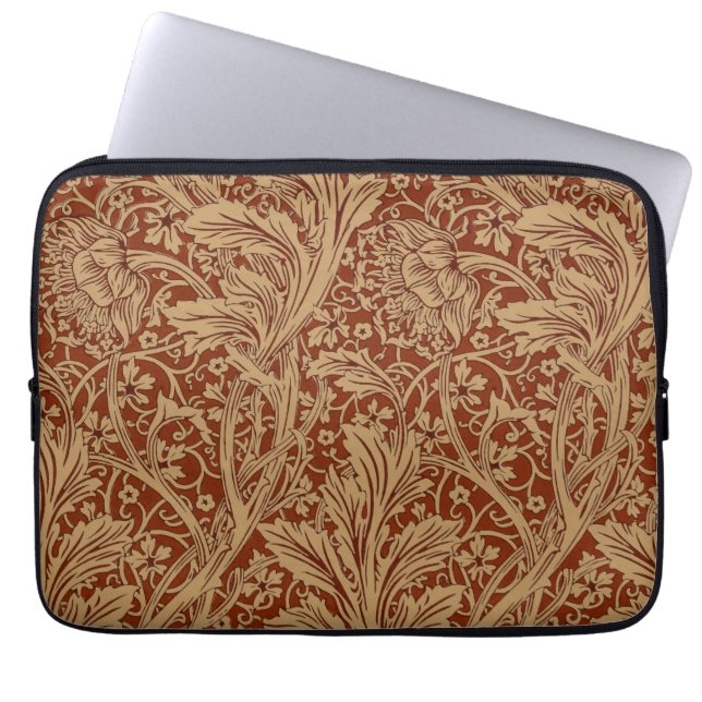 William Morris Arcadia Floral Garden Flower Classi Laptop Sleeve (Front)