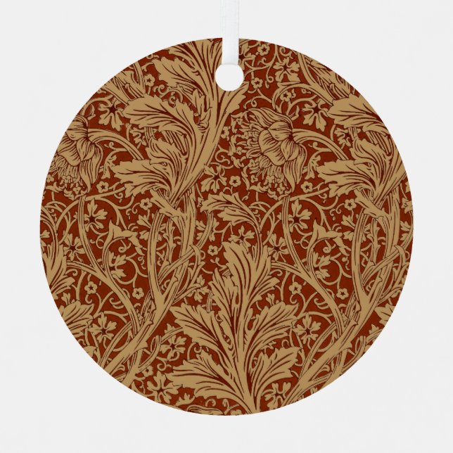 William Morris Arcadia Floral Garden Flower Classi Metal Tree Decoration (Front)