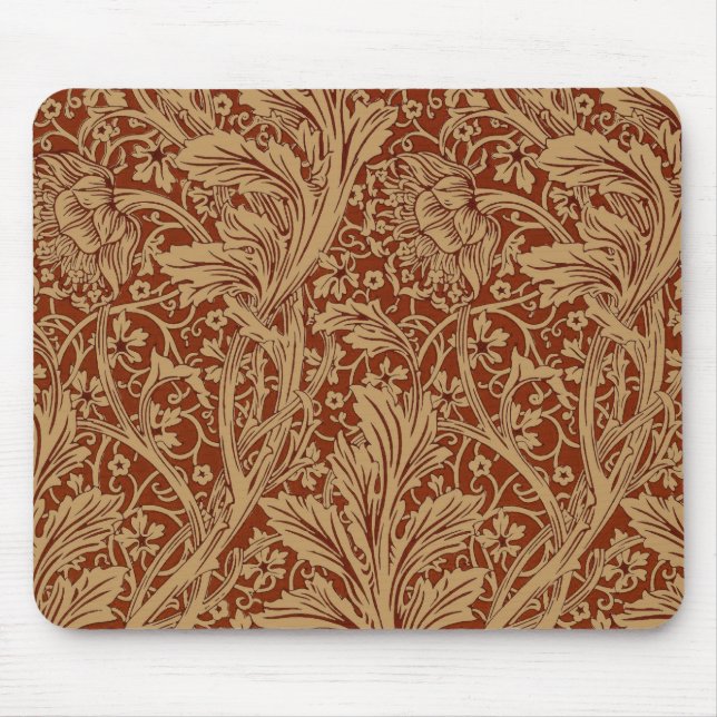 William Morris Arcadia Floral Garden Flower Classi Mouse Mat (Front)