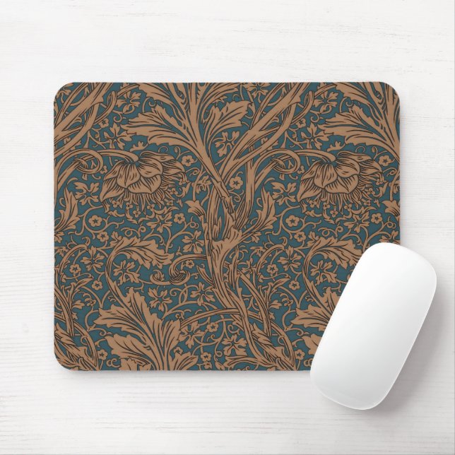 William Morris Arcadia Floral Pattern Classic Mouse Mat (With Mouse)
