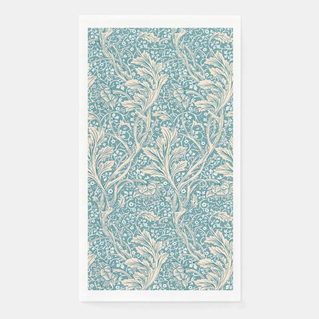 William Morris Arcadia Floral Pattern Classic Napkin (Front)
