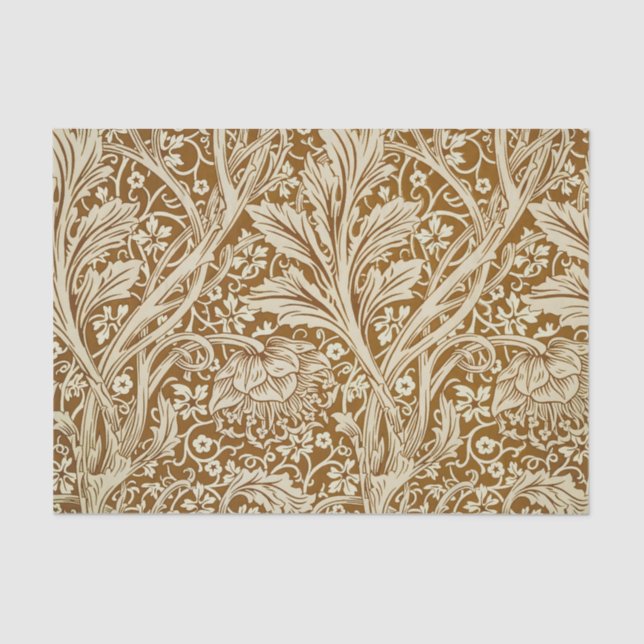 William Morris Arcadia Floral Pattern Classic Tissue Paper (Front)