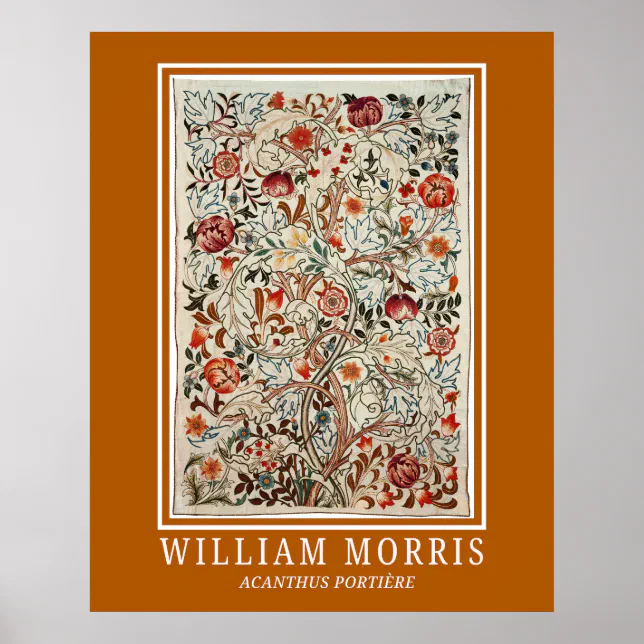 William Morris Acanthus portière Framed Art Print