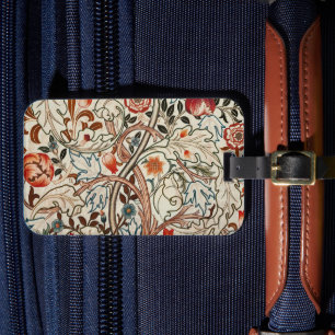 William Morris art design luggage tag 