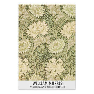 William Morris Art Floral Prints Exhibition Poster
