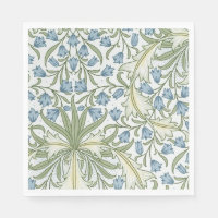 William Morris - Art Nouveau Blue Bellflowers