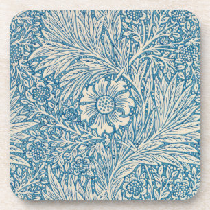 William Morris - Art Nouveau Blue Marigold Coaster