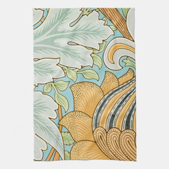 William morris art nouveau floral and foliage tea towel (Vertical)