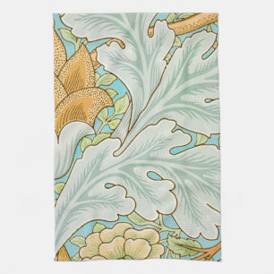 William morris art nouveau floral and foliage tea towel