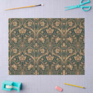 William Morris Art Nouveau Floral foliage Pattern Tissue Paper