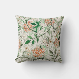 William Morris Art Nouveau Floral Throw Pillow