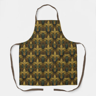 William Morris Art nouveau Golden Lily Vintage Apron