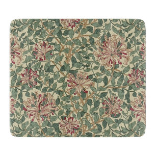 William Morris - Art Nouveau Honeysuckle & Leaves Cutting Board