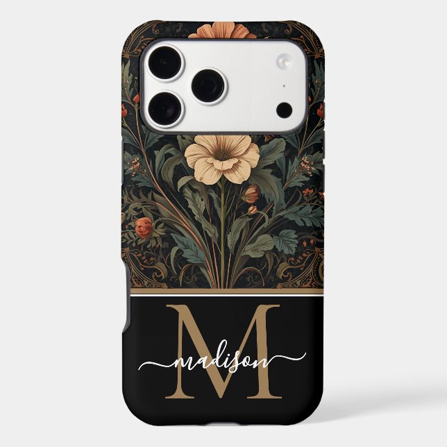 William Morris Art Nouveau Monogram floral   (Back)