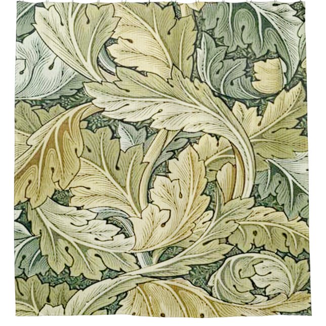 William Morris,art nouveau, original,Agathus,wallp Shower Curtain (Front)