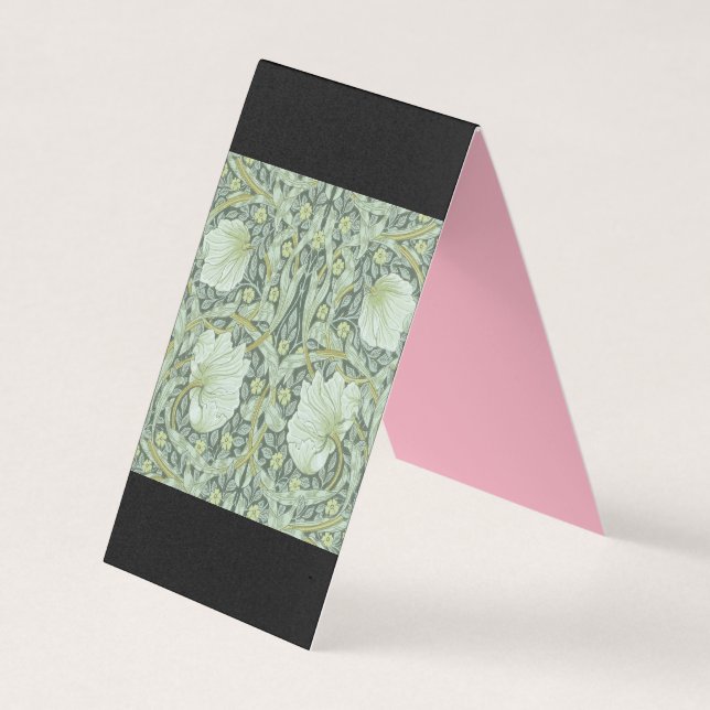 William Morris, Art nouveau pattern, beautiful art Business Card (Front)