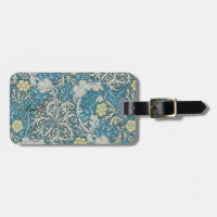 William Morris,art nouveau pattern, seaweed,blue,f