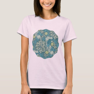 William Morris,art nouveau pattern, seaweed,blue, T-Shirt