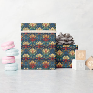 William Morris Art Nouveau style pattern Wrapping Paper