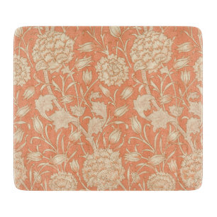 William Morris - Art Nouveau Wild Tulips - Peach  Cutting Board
