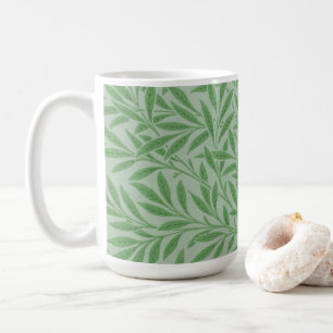 William Morris art willow leaves mug