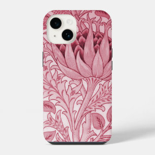 William Morris Artichoke Burgundy Red iPhone 14 Case
