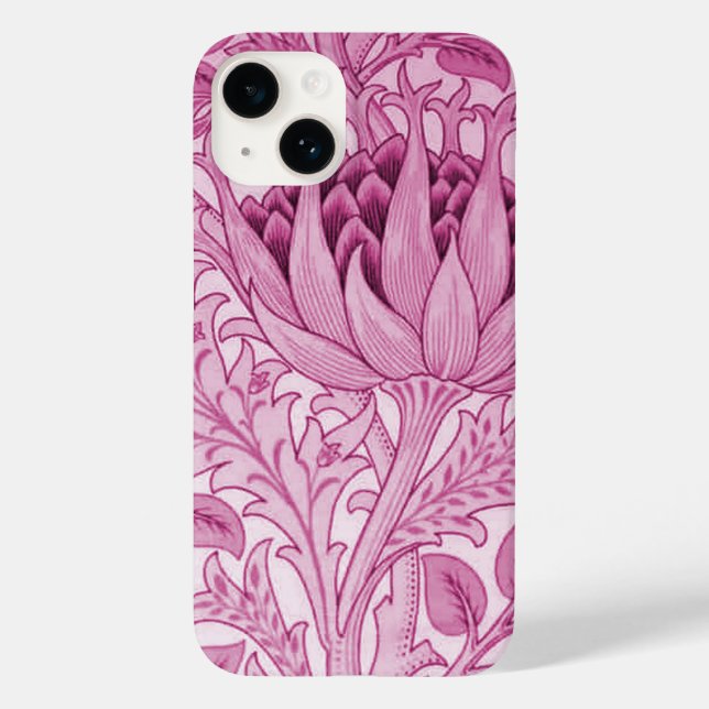 William Morris Artichoke Magenta Pink Case-Mate iPhone Case (Back)