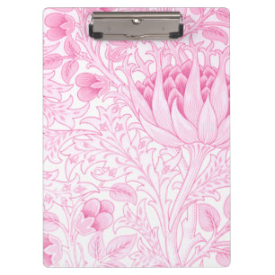 William Morris Artichoke Pale Pink Clipboard