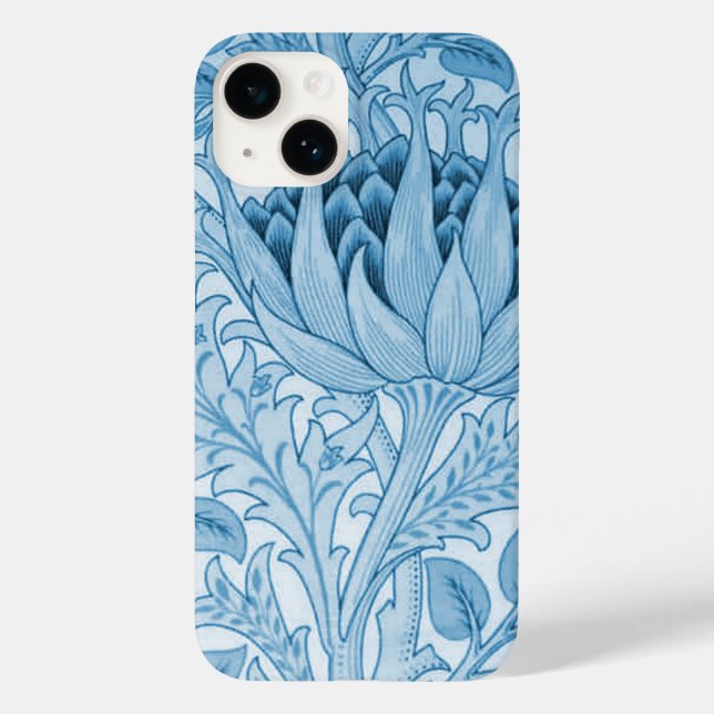 William Morris Artichoke Sky Blue Case-Mate iPhone Case (Back)