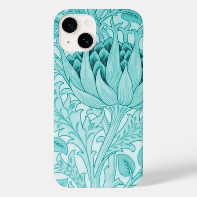 William Morris Artichoke Teal Case-Mate iPhone Case (Back)