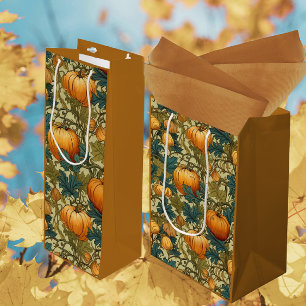 William Morris Autumn Pumpkin Patch Medium Gift Bag