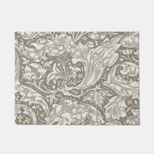 William Morris Bachelor's Button antique damask Doormat